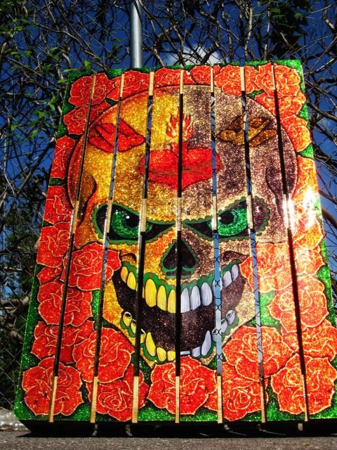 "skull on roses" ...sold out.