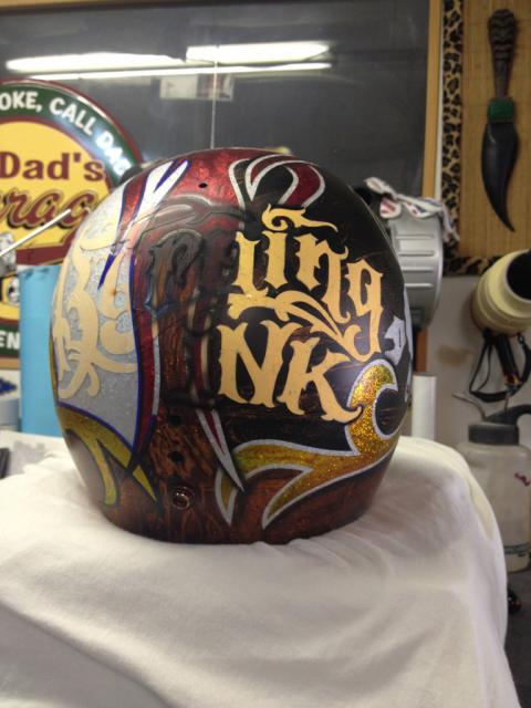 burning ink helmet