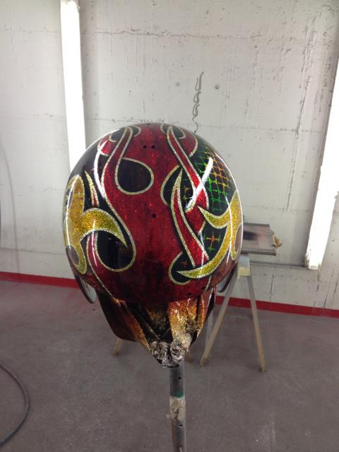 burning ink helmet