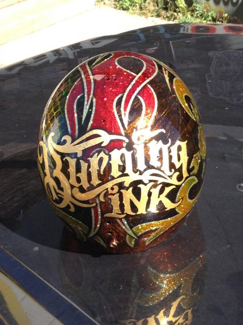 burning ink helmet
