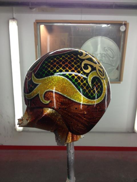 burning ink helmet
