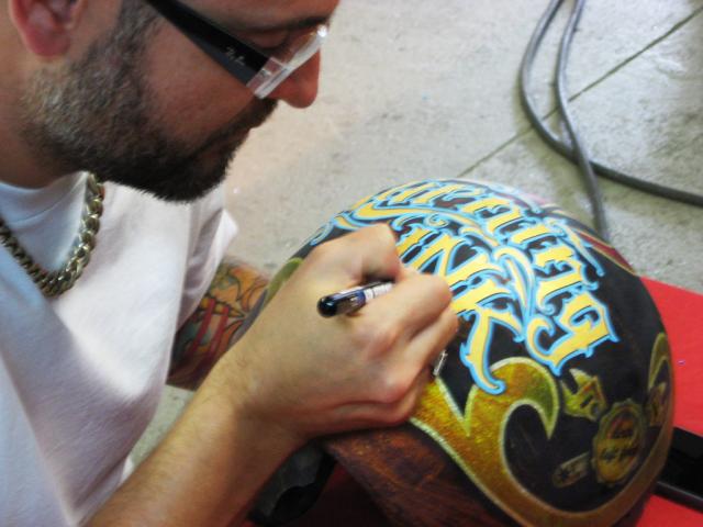 burning ink helmet