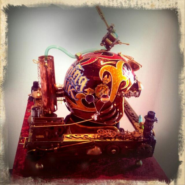 burning ink helmet