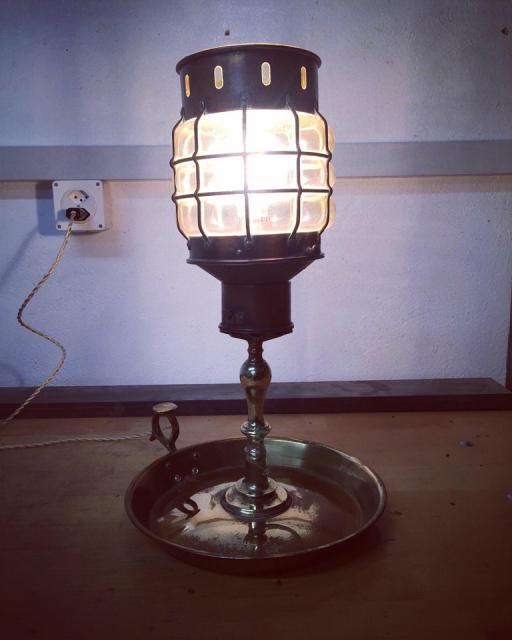 recyclced lamp 5